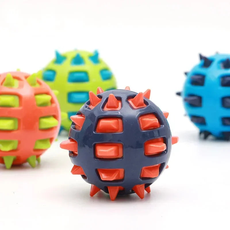 Pet Dog Chew Toy 12cm Dog ball TPR Spikes Molar Cleaning Tooth Funny Toy Indestructible Interactive Toy Products Pet Supplies