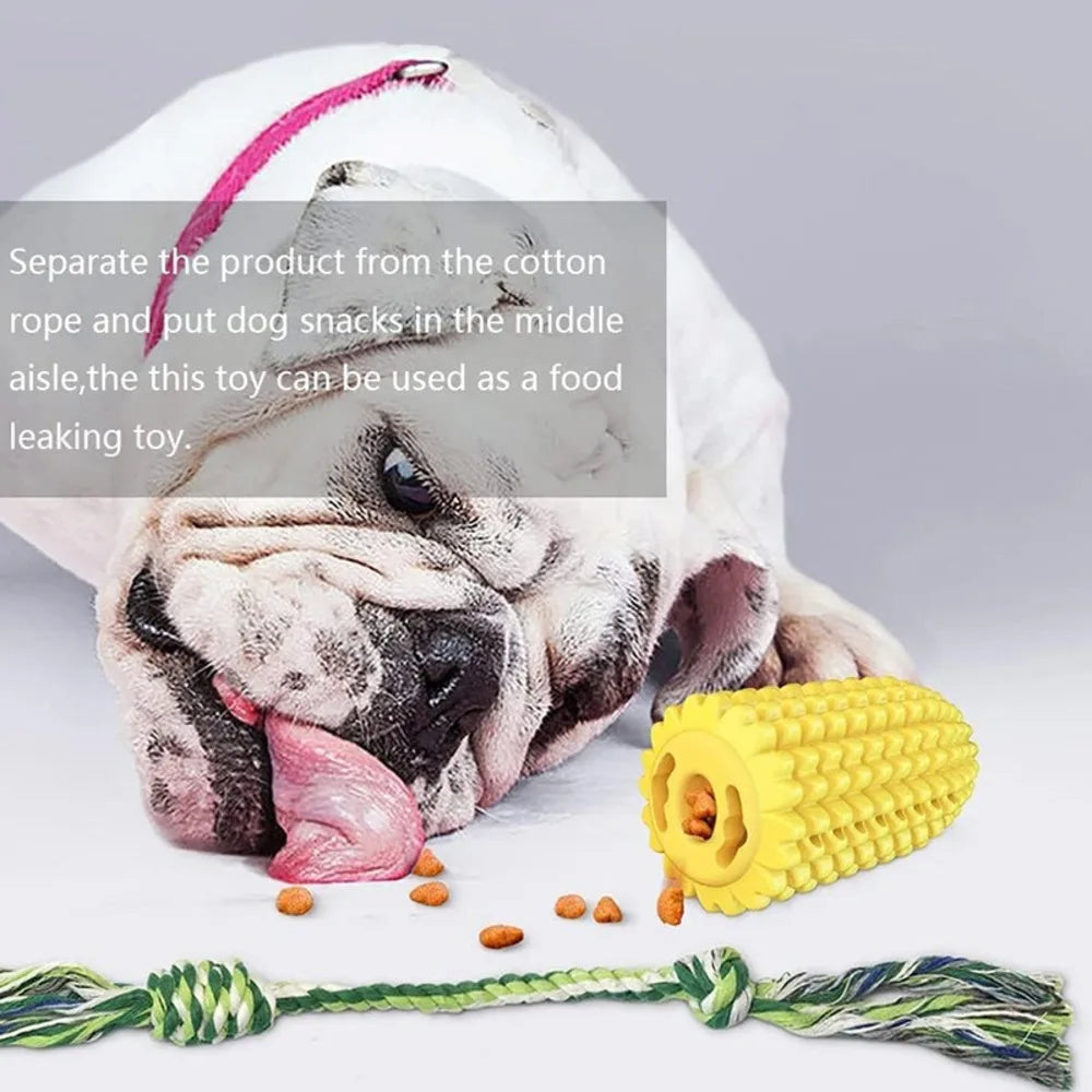 Toys Aggressive Chewers, Tough Durable Squeaky Interactive Dog Toys, Puppy Teeth Chew Corn Stick Toy For Small Large Breed