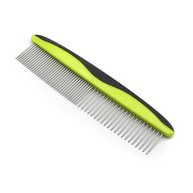 New Pet Comb Stainless Steel Dense Double Teeth Open Knot Comb Cat and Dog Hair Removal Beauty Comb Pet Supplies