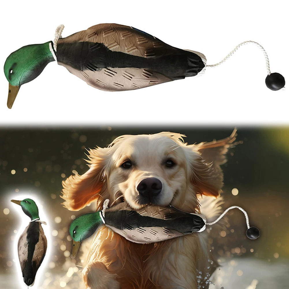 Dead Duck Dummy Bumper Floating Mimics Dead Duck Bumper Dog Toy Decoy for Outdoor Training Waterfowl Retriever