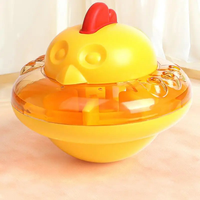 Treat Dispensing Cat Toy Interactive Pet Supplies Chicken Shape Cat Treat Dispenser Toy Cat Interactive Feeder Pet Food Leakage