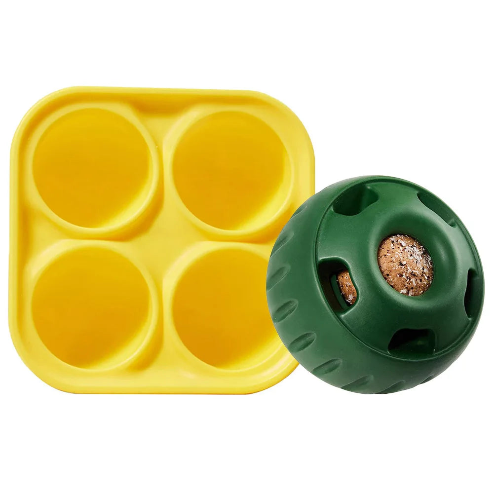 Silicone Fillable Dog Toys Keep Your Pup Distracted Refillable Dog Food Ball Refillable Food Dispenser for Aggressive Chewers
