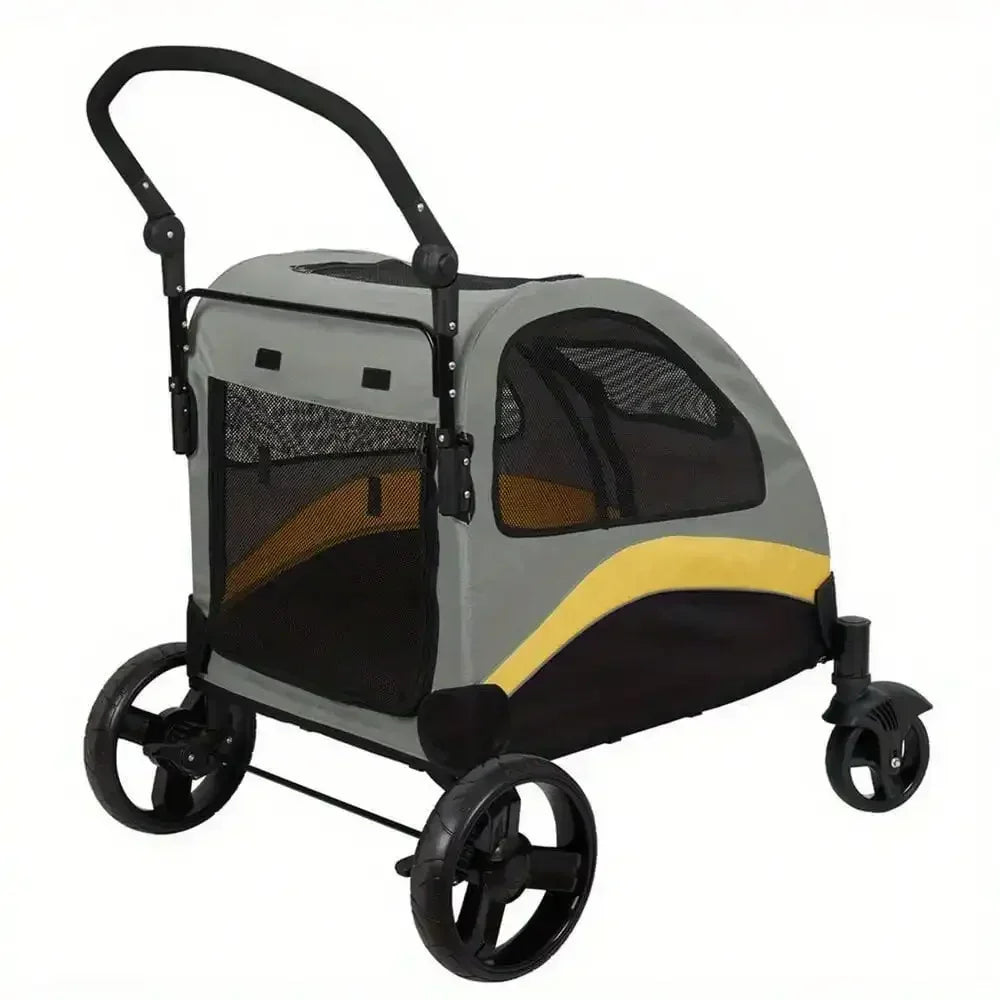 Foldable XX-Large Dog Pet Mobile Stroller Pram Carriage Jogger Holds up to 121lb