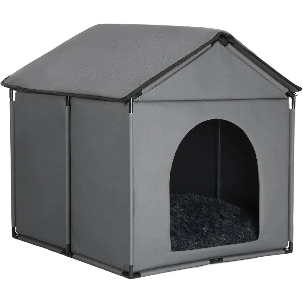 Large Dog House Soft Indoor with Internal Size 30x28x23in for Labrador Husky Samoyed Golden Retriever German Shepherd, Large Pet