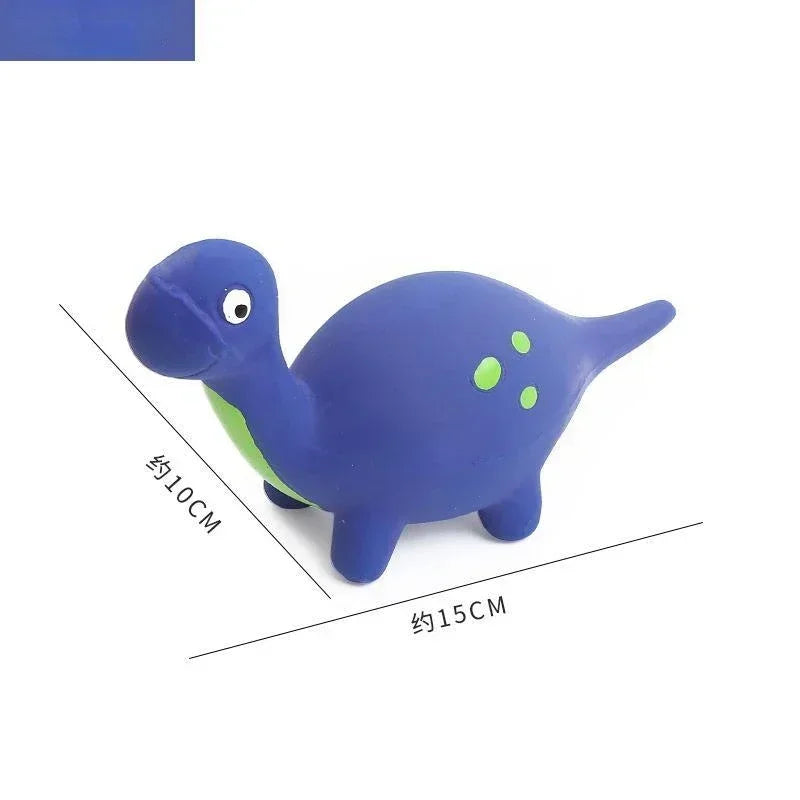 Squeaky Dinosaur Dog Toys Latex Interactive Squeak Funny Cute Dog Toy Multiple Fun Play For Release Excess Energy And Reduce