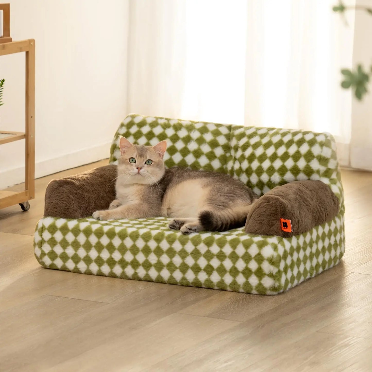 MEWOOFUN Orthopedic Cat Dog Bedswith Removabl Washable Cover Non-Slip Bottom Dog Cat Couch Sofa Bed for Cats Medium Large Dogs