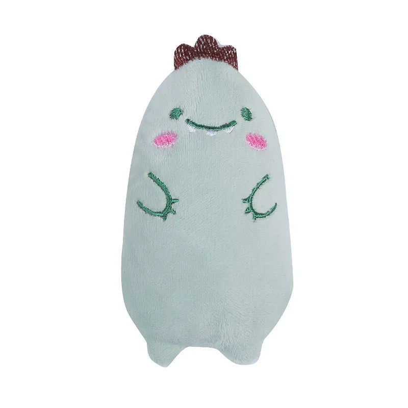 1pcs Catnip Plush Cat Toy Oval Plush Puppet Toys Cat Throwing Toys Plush Puppet Toys Pet Cat Accessories