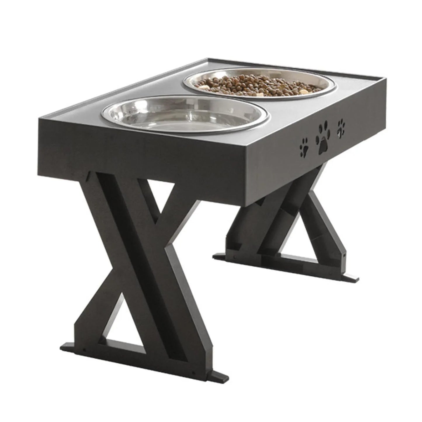 Stainless Steel Elevated Dog Bowl with Food Grade Material Leak-Proof Bowls Suitable for Small Medium & Large Dogs MIAO
