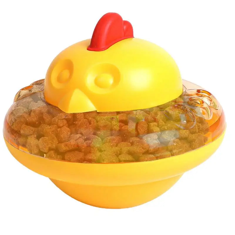 Treat Dispensing Cat Toy Interactive Pet Supplies Chicken Shape Cat Treat Dispenser Toy Cat Interactive Feeder Pet Food Leakage