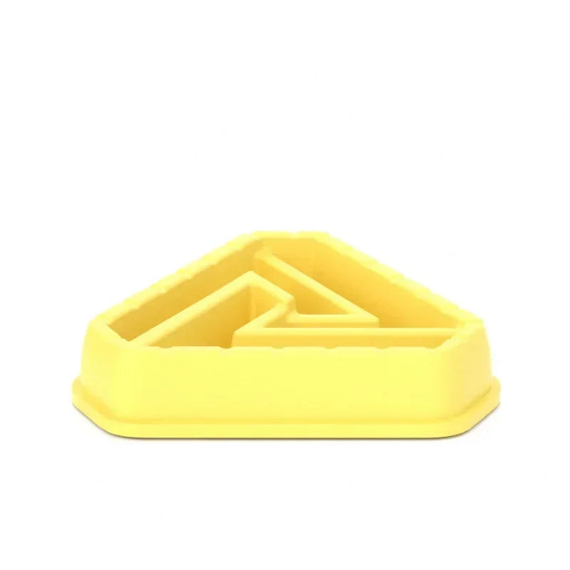 Pet Dog Bowl Dog Slow Feeder Bowl Puppy Cat Slow Eating Dish Bowl Anti-Gulping Food Plate Feeding Dog Cat Food Pet Supplies