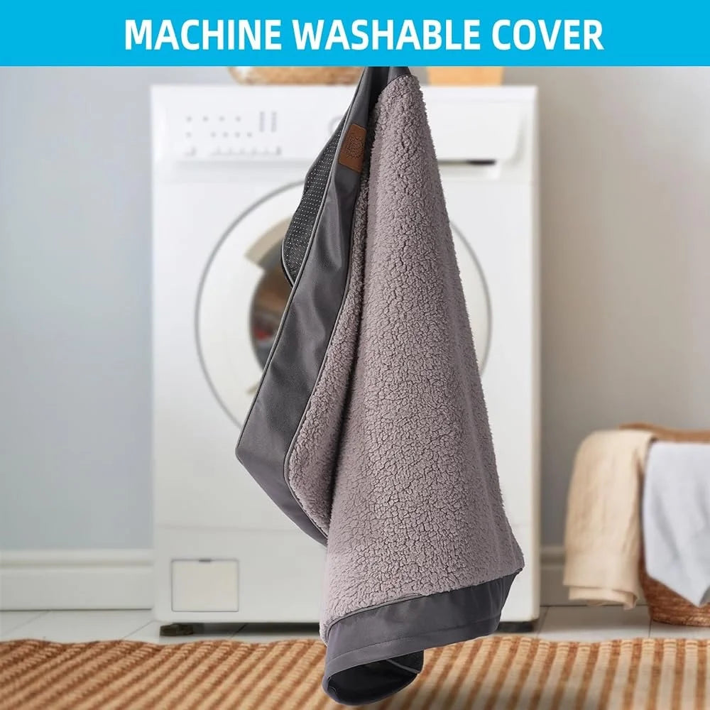 Orthopedic Waterproof Dog Bed Large Dogs Egg Foam Support Removable Washable Cover Anti-Slip Bottom Perfect Crate and Home
