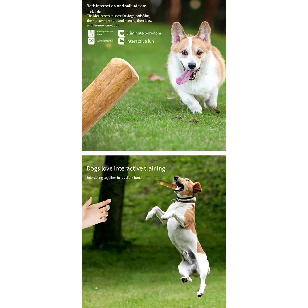 Coffee Wooden Dog Chew Toy, Dog Wooden Chew Stick, for Tooth Pressure Relief, Pet Toys
