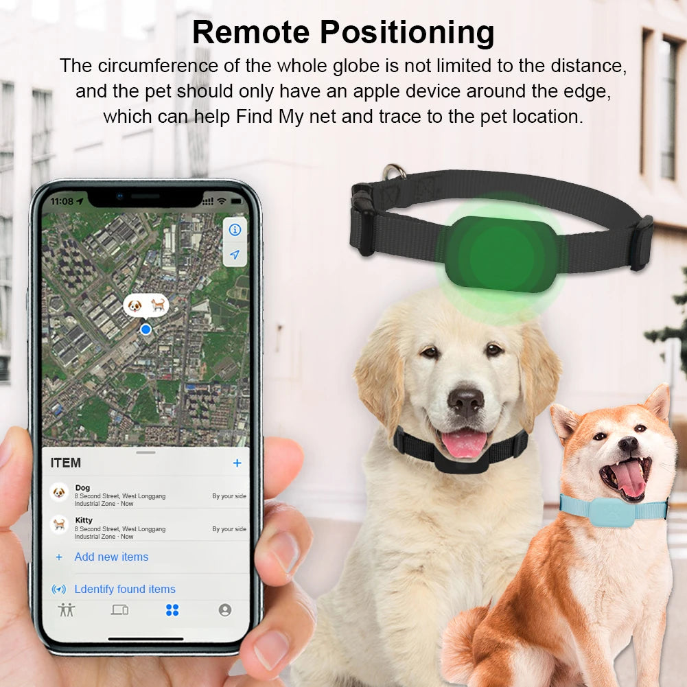 For iOS Puppy Collar Battery Operated Animal Tracking Movement Alert Collar Adjustable Pet Anti Lost Tracker Pet Supplies