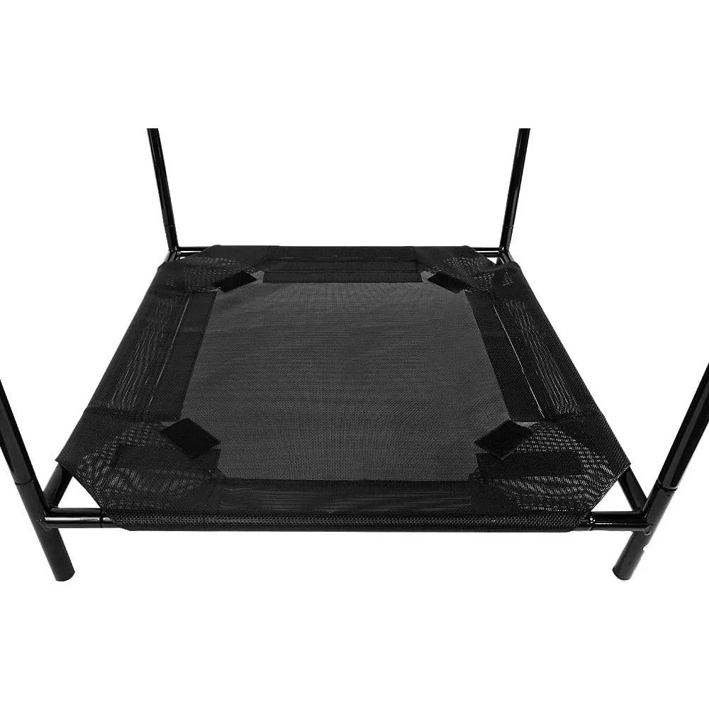 Just Chillin’ Portable Dog House. Elevated Pet Shelter for Indoor and Outdoor Use. Made of Water Resistant Breathable Oxford Fa