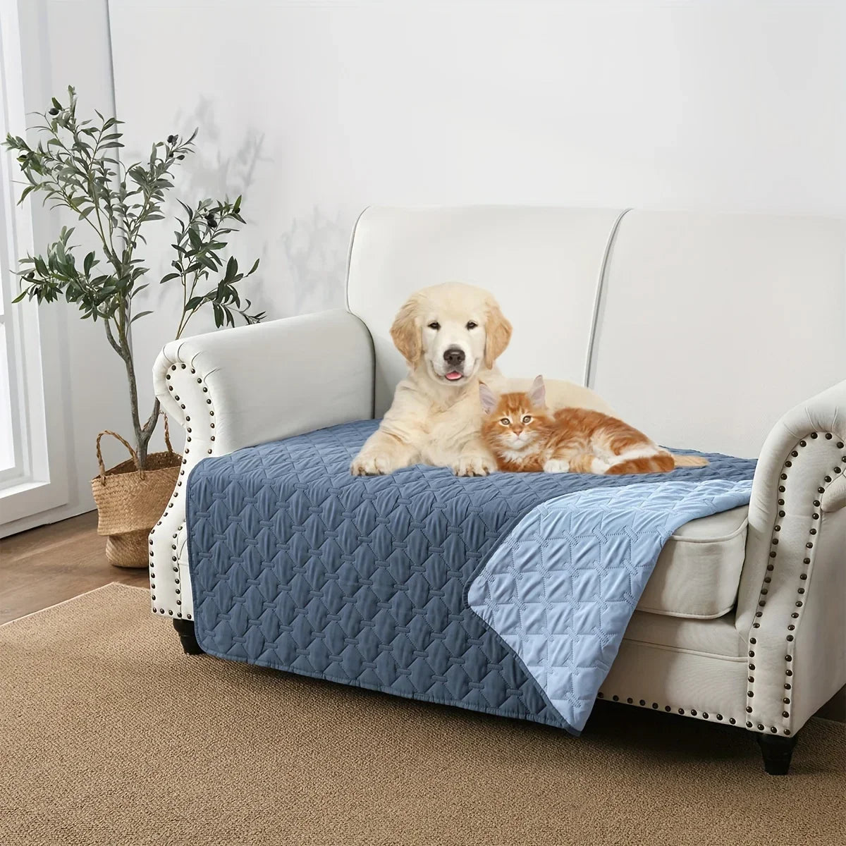 100% Double-Sided ANTI-LEAKAGE Dog Bed Cover Pet Blanket Sofa Couch Furniture Protector Pet placemat Cama perro Accesorios perro