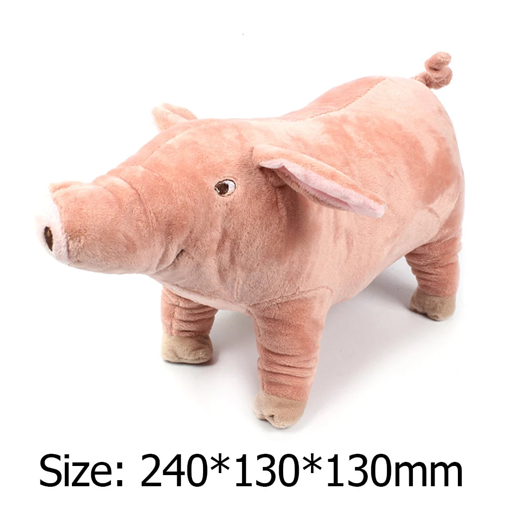 Cute Plush Pig French Bulldog Chew Toys for Dogs Bite-resistant Pet Dog Toy Venting Doll Sleeping with Animals Mascotas Supplies