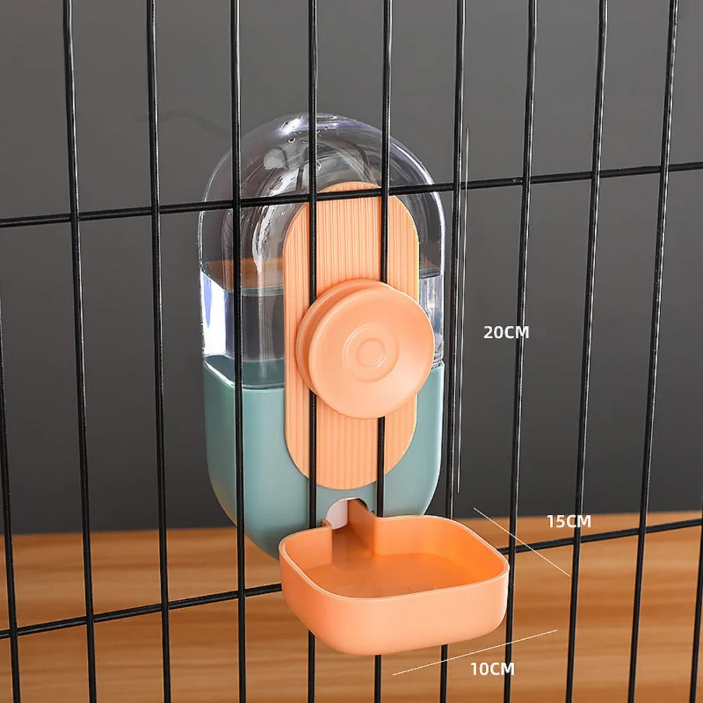 27oz Automatic Pet Bowl Cage Hanging Feeder Pet Water Bottle Food Container Dispenser Bowl For Puppy Cat Rabbit Pet Feeding Tool