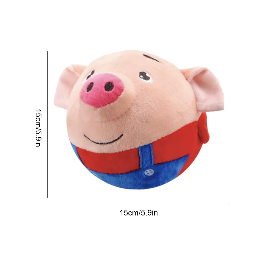 USB Rechargeable Electronic Pet Dog Toy Ball Dog Toy Pet Bouncing Jump Ball Dog Plush Bouncing Jump Ball for Pet Dogs for Gift