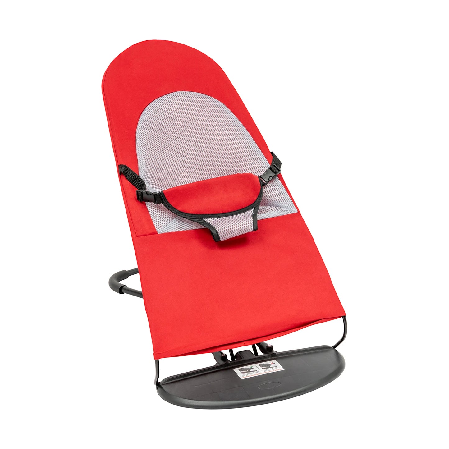 Pet Rocking Chair, Stainless Steel Bracket, Height Adjustable, Foldable, Portable Puppy Rocker Bed with Anti-slip Pads for Home