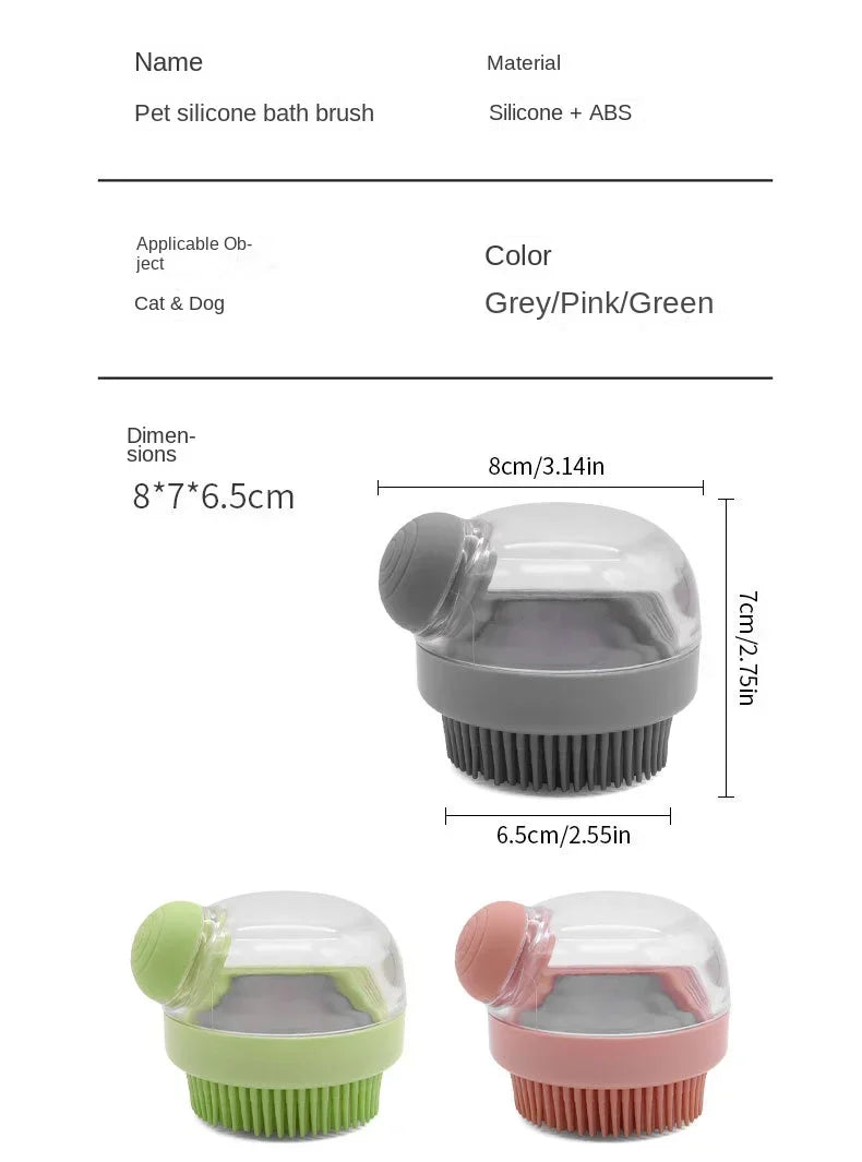 Popular Supplies New Pet Shower Cleaning Gadget Dog Bath Brush
