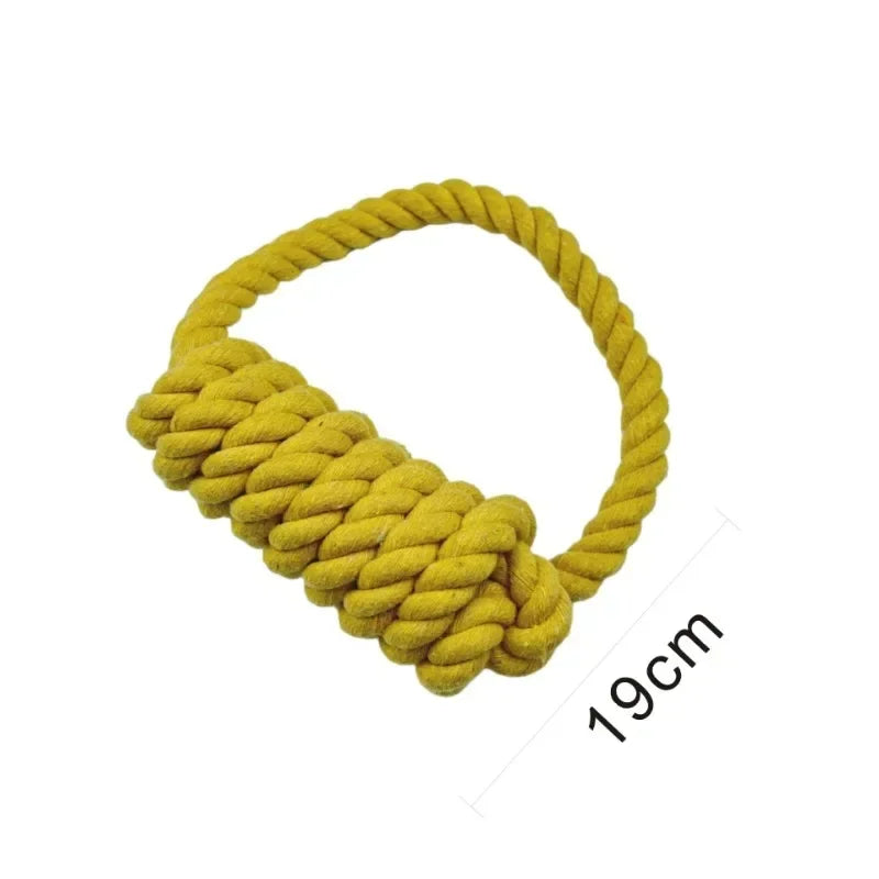 New Pet Dog Chewing Rope Toy Clean Teeth Durable Braided Cotton Rope Pet Molar Toy For Small Medium Large Dogs Supplies