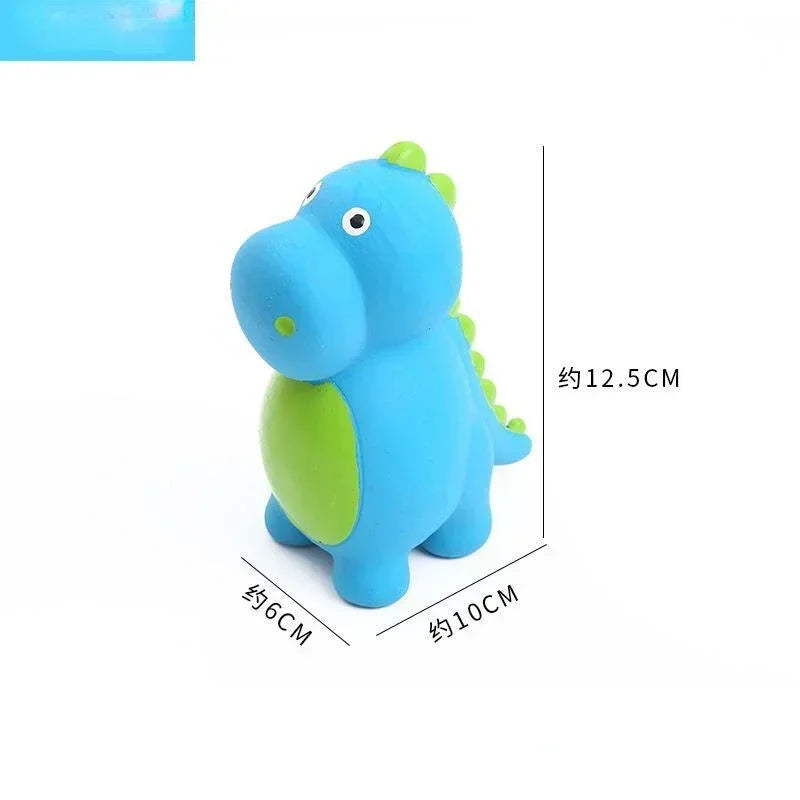 Squeaky Dinosaur Dog Toys Latex Interactive Squeak Funny Cute Dog Toy Multiple Fun Play For Release Excess Energy And Reduce