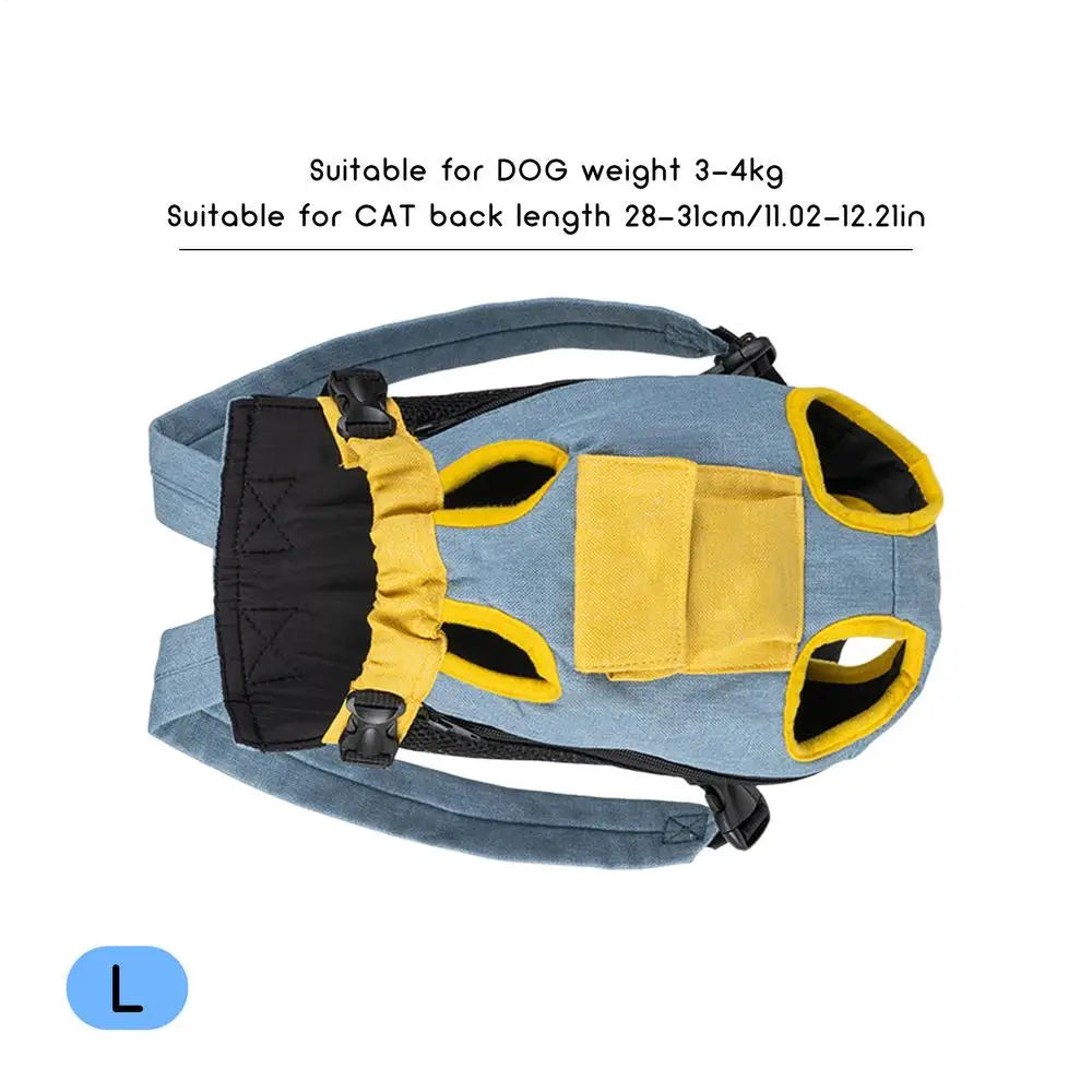 Backpack Dog Carrier Cat Legs Out Adjustable Travel Bag Portable Puppy Accessories For Small Medium Dogs Small Pet Supplies For