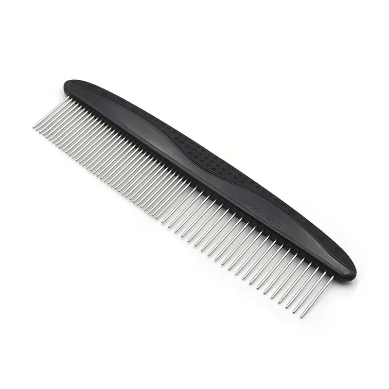New Pet Comb Stainless Steel Dense Double Teeth Open Knot Comb Cat and Dog Hair Removal Beauty Comb Pet Supplies