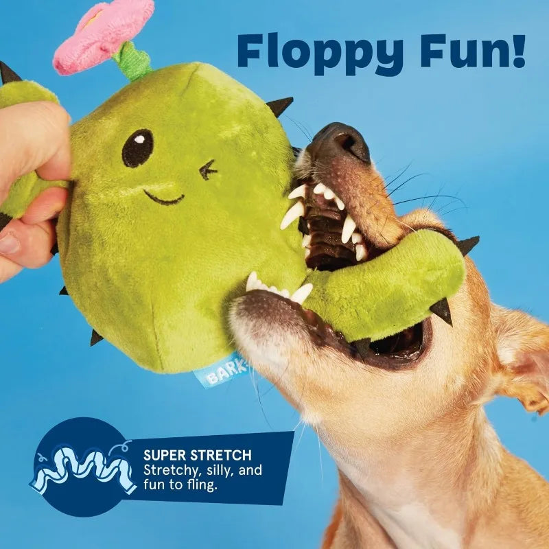 Pet Item 2-in-1 Interactive Plush Dog Toy - Tear and Expose Toy Designed for Dogs - Pet Toy Plush Cactus.