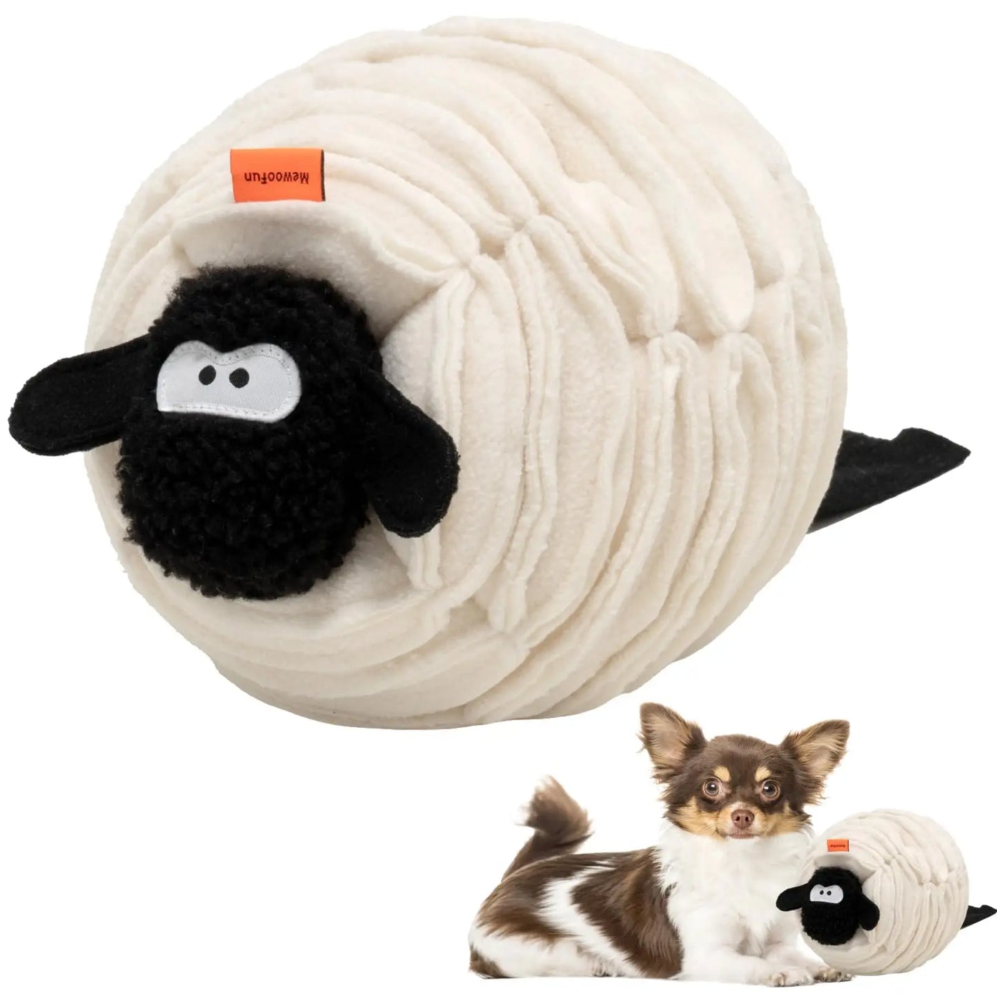 MEWOOFUN Dog Toy Snuffle Toy Ball for Smart Dogs Interactive Mentally Stimulating Boredom busting Toys for Dogs