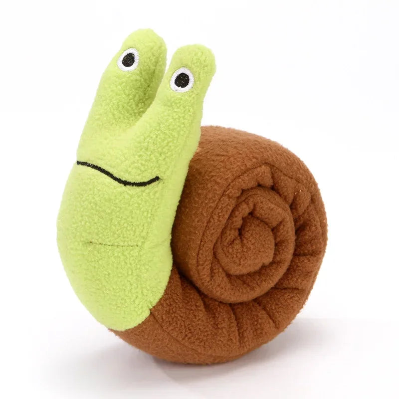Pet Foraging Snuffle Mat Dog Plush Sound Interactive Slow Feeder Sniffing Snail Toys Easy Clean Tibetan Food Molar Puzzle Toys