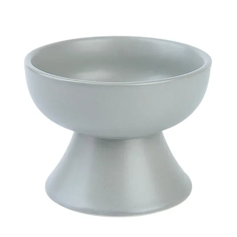 Cat Bowl Anti Vomiting, Elevated Cat Food Bowls, Ceramic Pet Food Bowl for Flat Faced Cats, Small Dogs, Protect Pet's Spine