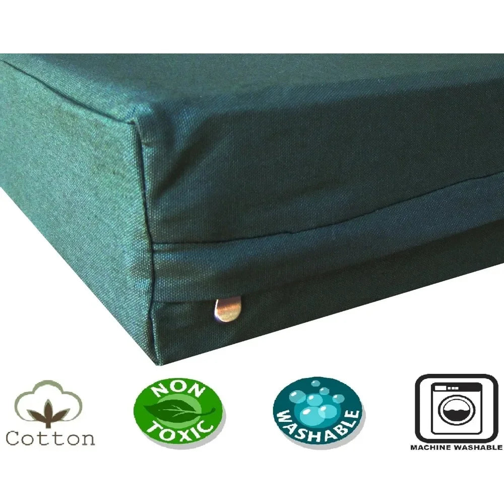 Orthopedic Gel Infused Memory Foam Dog Bed for Large Pet, Waterproof Liner with Durable Canvas Cover