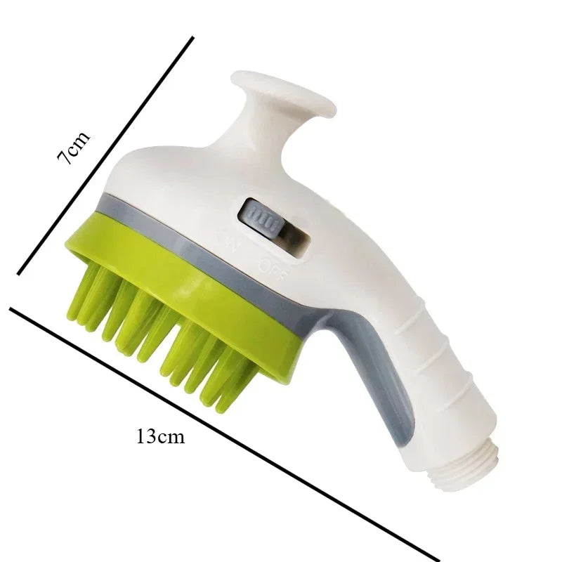 Pet Shower Sprayer Dog Wash Dogs Bath with Massage Brush Pets Washing Supplies Cat Shower Sprinkler Cleaner Comfortale Bath Tool