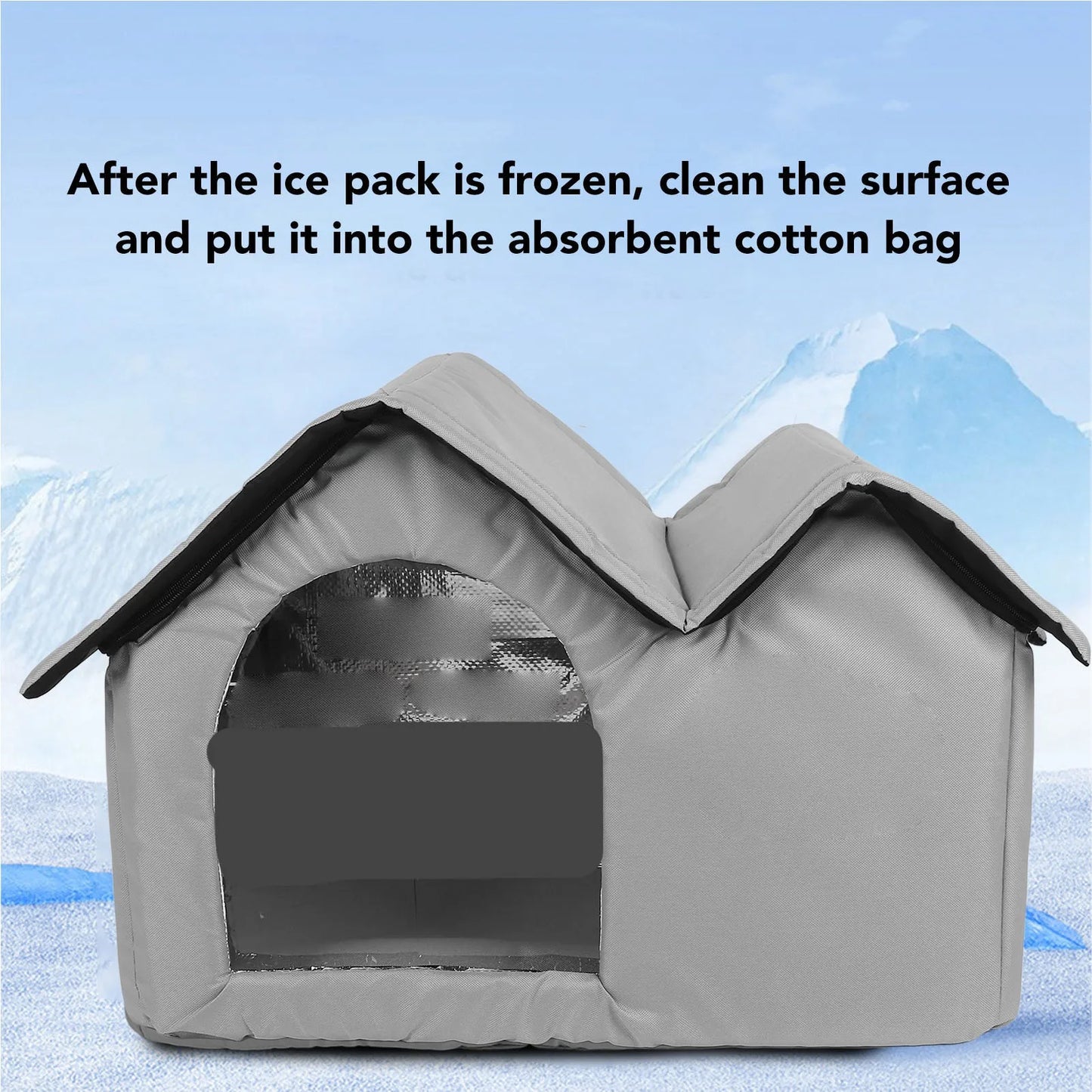Pet Cooling House Cat Cooling House Long Lasting Cooling Oxford Cloth Bite Resistant Pet Cooling House for Cat Dog