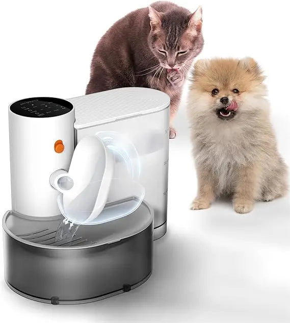Smart Pet Water Fountain, Automatic Small Dog Fountain, Wireless Cat Water Fountain with Self-Filling Water Bowl, Cat Wate