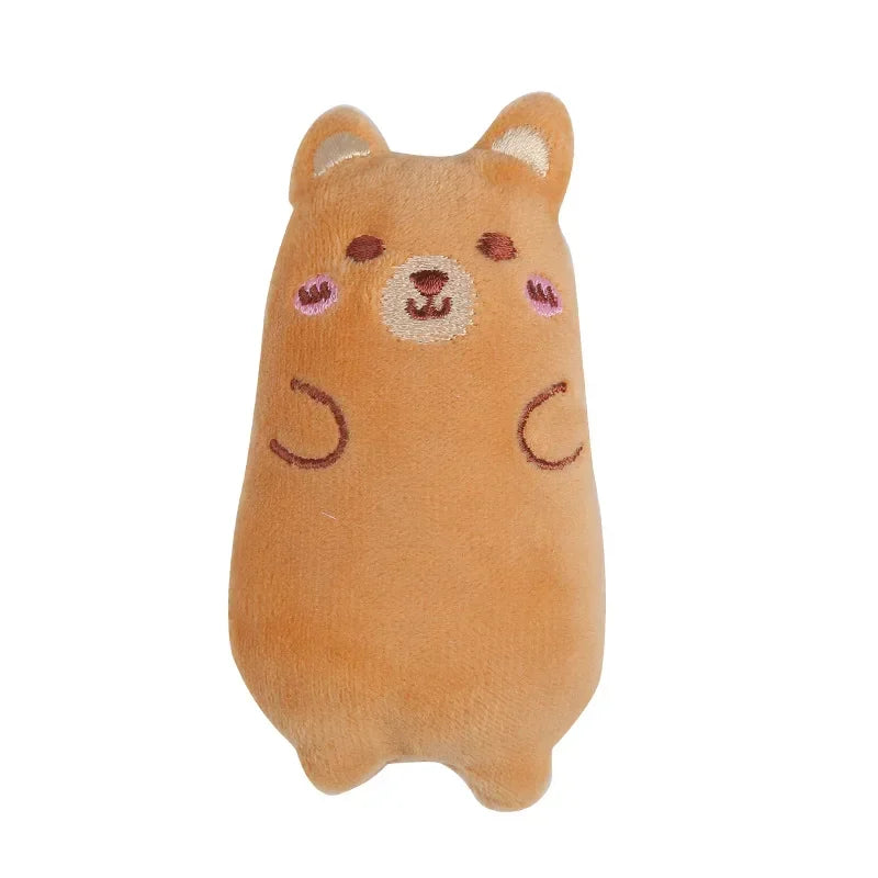 1pcs Catnip Plush Cat Toy Oval Plush Puppet Toys Cat Throwing Toys Plush Puppet Toys Pet Cat Accessories