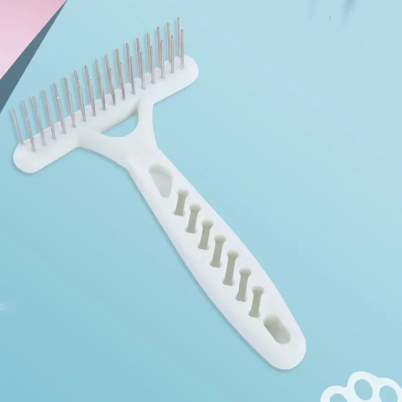 SUPERPET White Rake Comb for Dogs Brush Short Long Hair Fur Shedding Remove Cat Dog Brush Grooming Tools Pet Dog Supplies