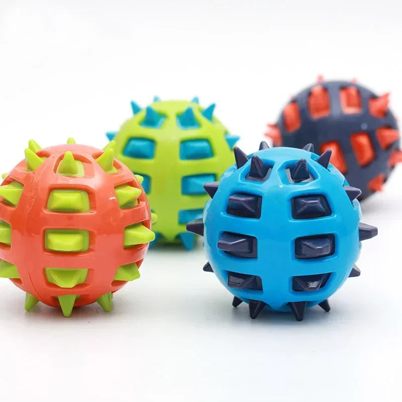 Pet Dog Chew Toy 12cm Dog ball TPR Spikes Molar Cleaning Tooth Funny Toy Indestructible Interactive Toy Products Pet Supplies