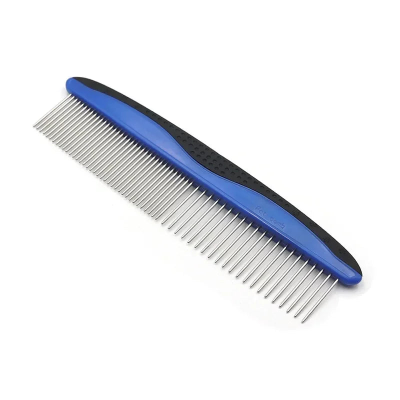 New Pet Comb Stainless Steel Dense Double Teeth Open Knot Comb Cat and Dog Hair Removal Beauty Comb Pet Supplies