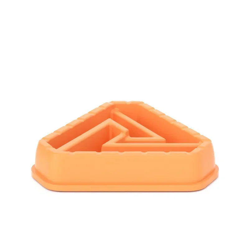 Pet Dog Bowl Dog Slow Feeder Bowl Puppy Cat Slow Eating Dish Bowl Anti-Gulping Food Plate Feeding Dog Cat Food Pet Supplies
