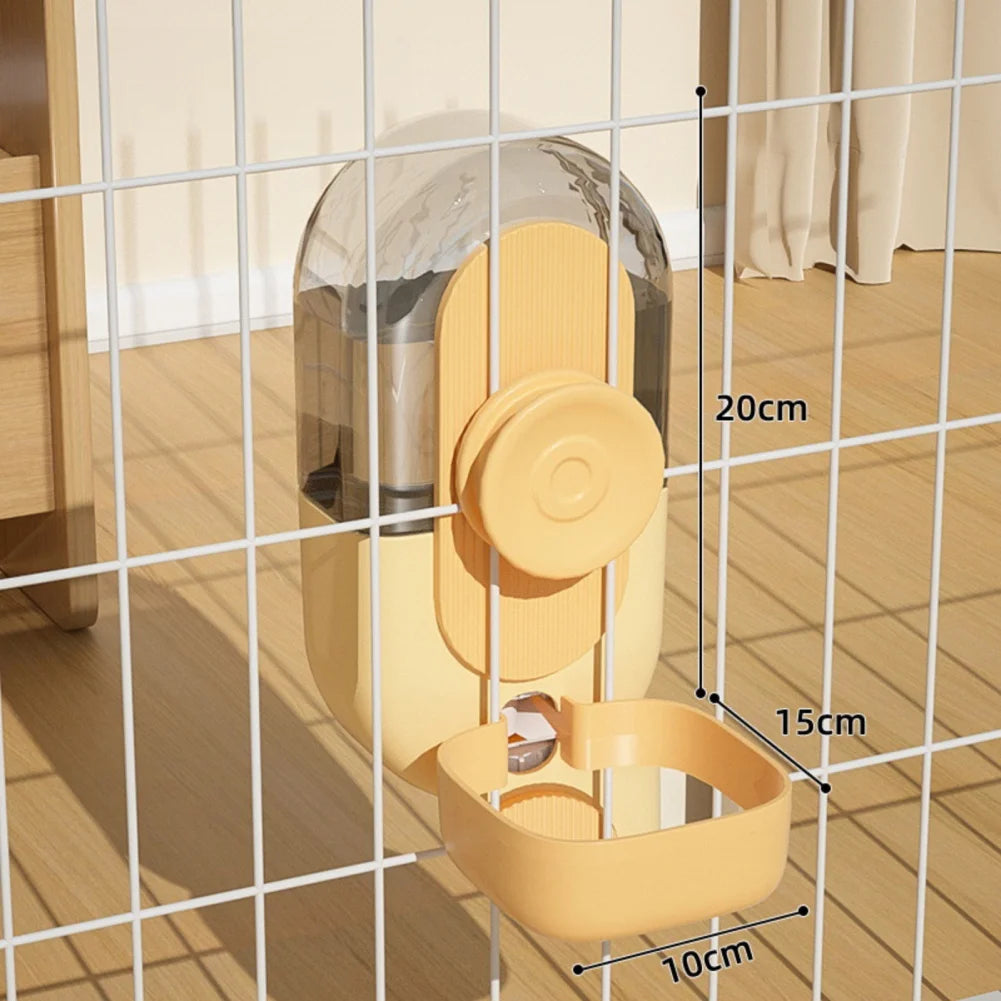 27oz Automatic Pet Bowl Cage Hanging Feeder Pet Water Bottle Food Container Dispenser Bowl For Puppy Cat Rabbit Pet Feeding Tool
