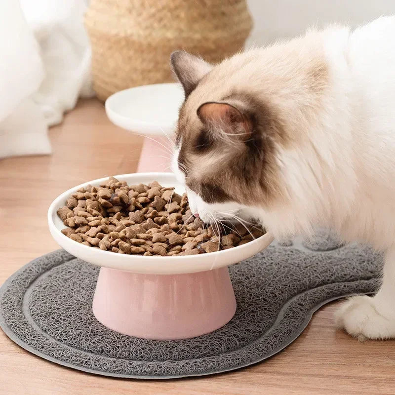 Cat Bowl Ceramic Pet Bowls Cat Dog Bowl Dish Pet Food Plate Kitten Water Dish Feeder Dog Bowl Feeder for Cats Pet Accessories