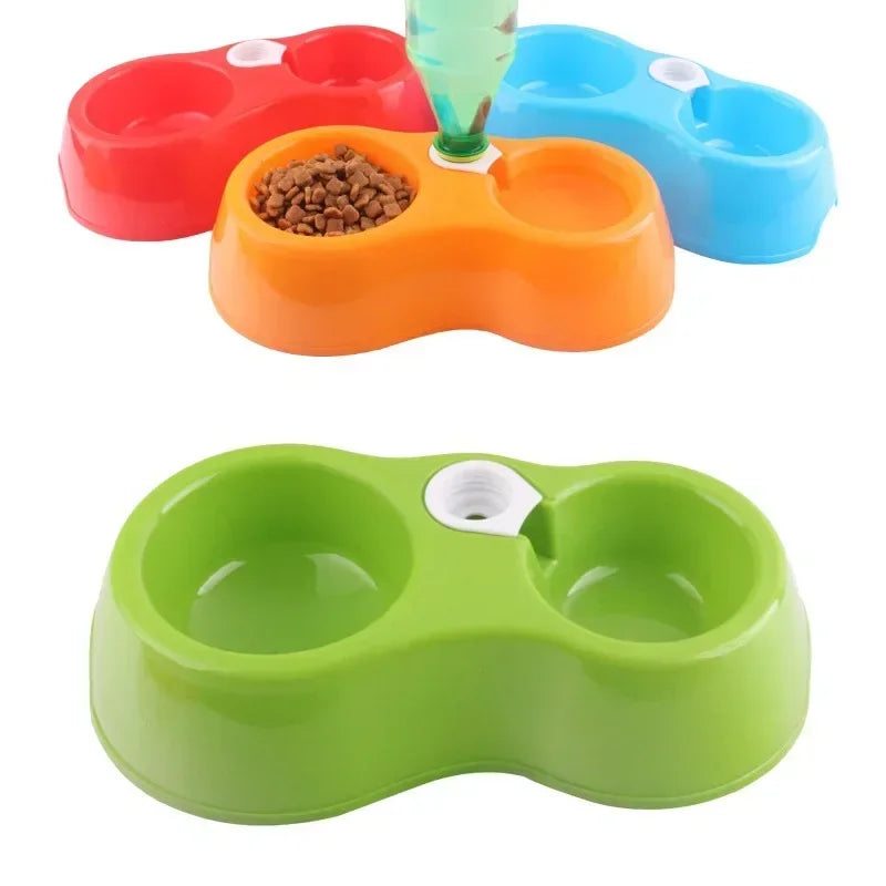 Dual Port Dog Automatic Water Dispenser Feeder Utensils Bowl Cat Drinking Fountain Food Dish Pet Bowl Cats Pet Dogs Pet Feeder