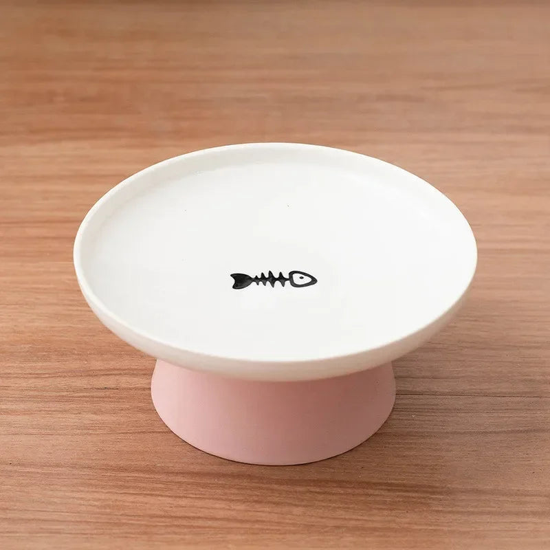 Cat Bowl Ceramic Pet Bowls Cat Dog Bowl Dish Pet Food Plate Kitten Water Dish Feeder Dog Bowl Feeder for Cats Pet Accessories