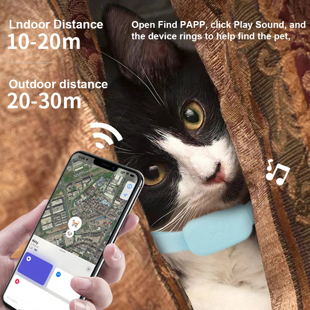 For iOS Puppy Collar Battery Operated Animal Tracking Movement Alert Collar Adjustable Pet Anti Lost Tracker Pet Supplies
