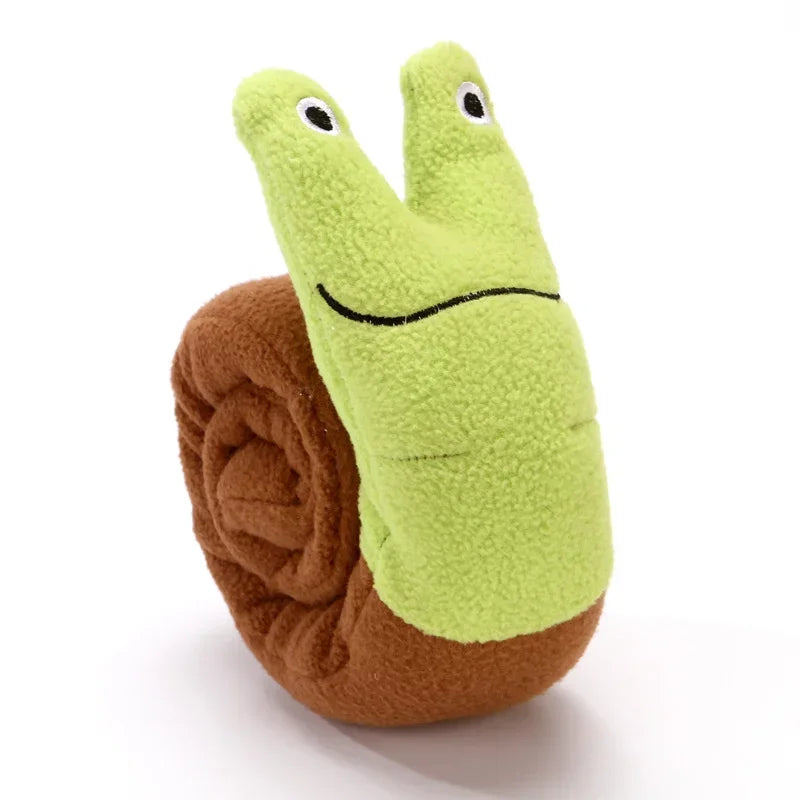 Pet Foraging Snuffle Mat Dog Plush Sound Interactive Slow Feeder Sniffing Snail Toys Easy Clean Tibetan Food Molar Puzzle Toys