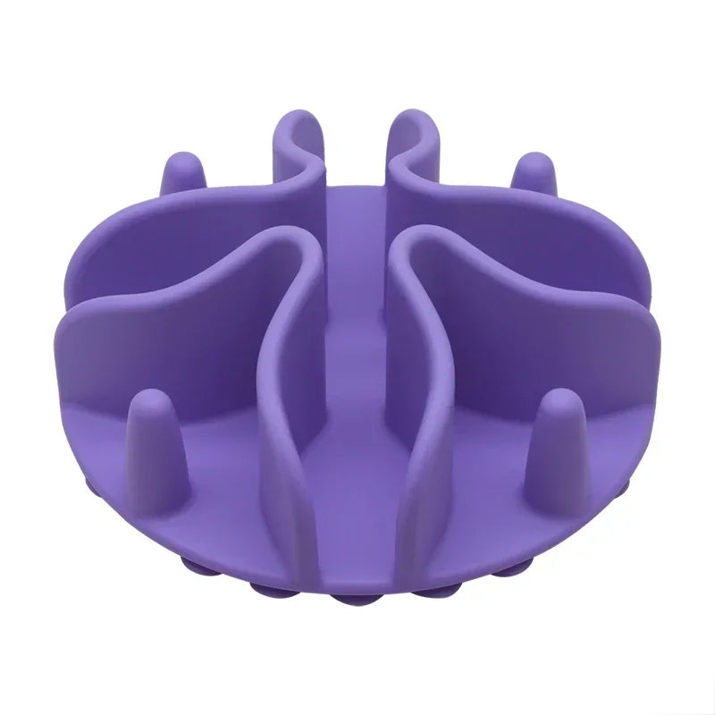 Small with Strong Silicone Products Insert for Cup Medium Large Bowl Slow Pet Spiral Feeding Dogs Suction Feeder