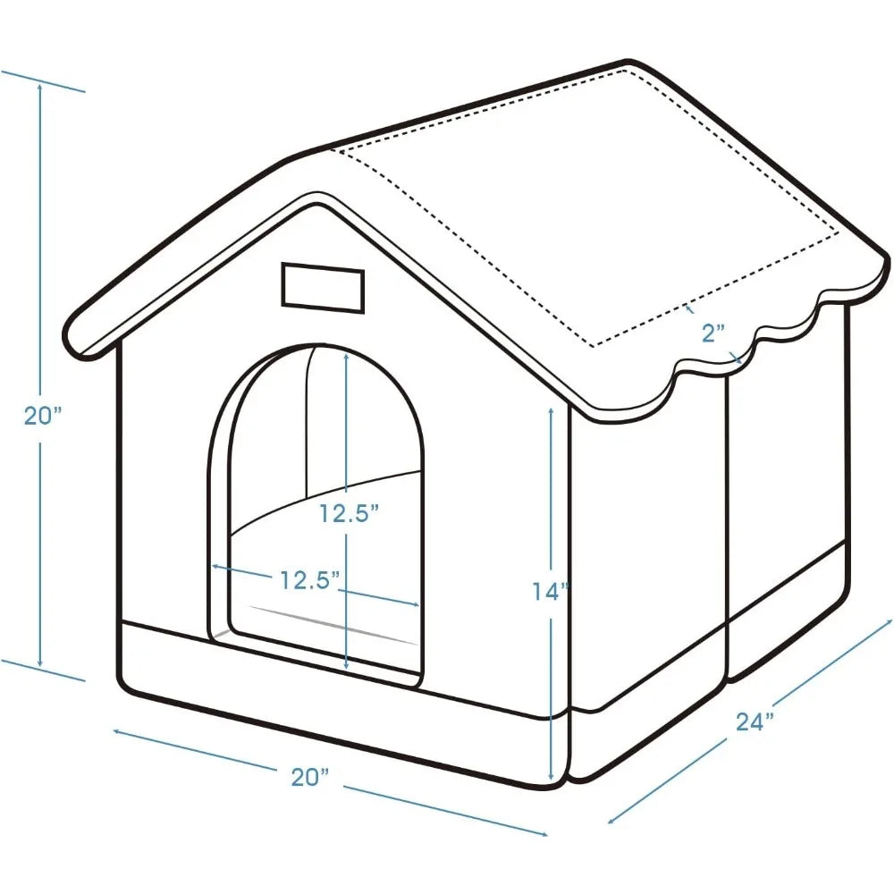 Dog House Indoor, XL Size Indoor Dog House for Medium and Large Dog, Warm Cave Sleeping Nest Bed for Cats and Dogs, Brown