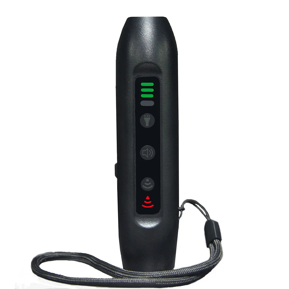 Ultrasonic Dog Repeller Rechargeable Plastic Dog Repellents with LED Flashlight Electronic Training Devices 3 Modes Pet Supplies